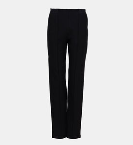 Gala High-rise Wide-leg Cady Pants
