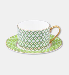 Imperial Cup With Saucer Star, Green, Packshot View