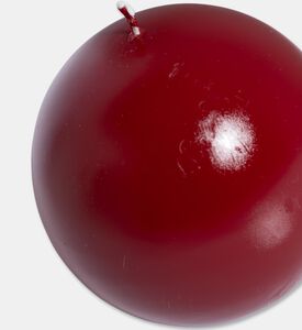 Graziani Round Paraffin Wick Candle, Burgundy, 12-cm, Packshot View