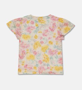 Jules & Juliette Paris Floral Short-sleeve Blouse, Packshot View