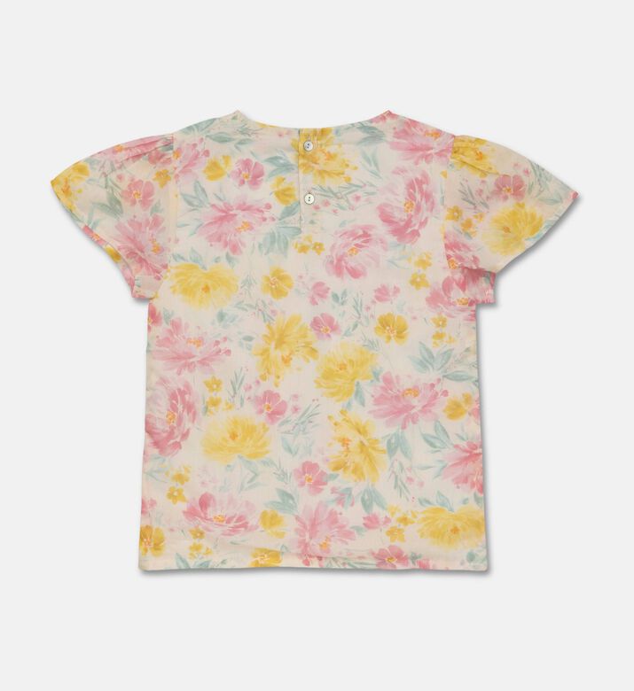 Jules & Juliette Paris Floral Short-sleeve Blouse, Packshot View
