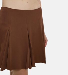 Marni Pleated Flared Mini Skirt, Model View