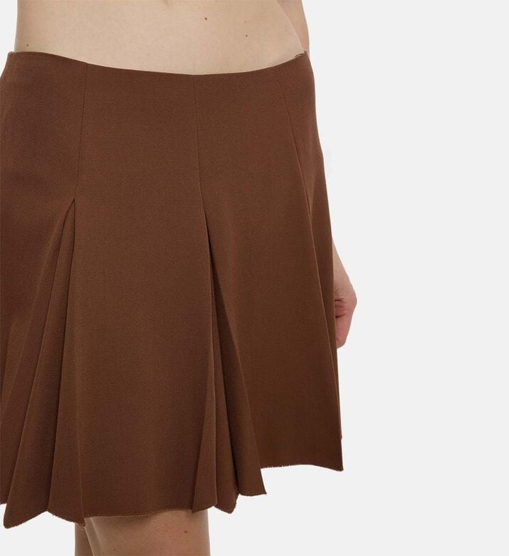 Marni Pleated Flared Mini Skirt, Model View Marni Pleated Flared Mini Skirt, Model View