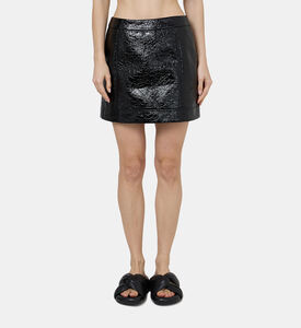 Faux Leather Mini Skirt
