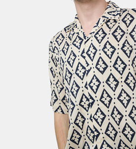 Geometric Flower Printed Shirt Geometric Flower Printed Shirt