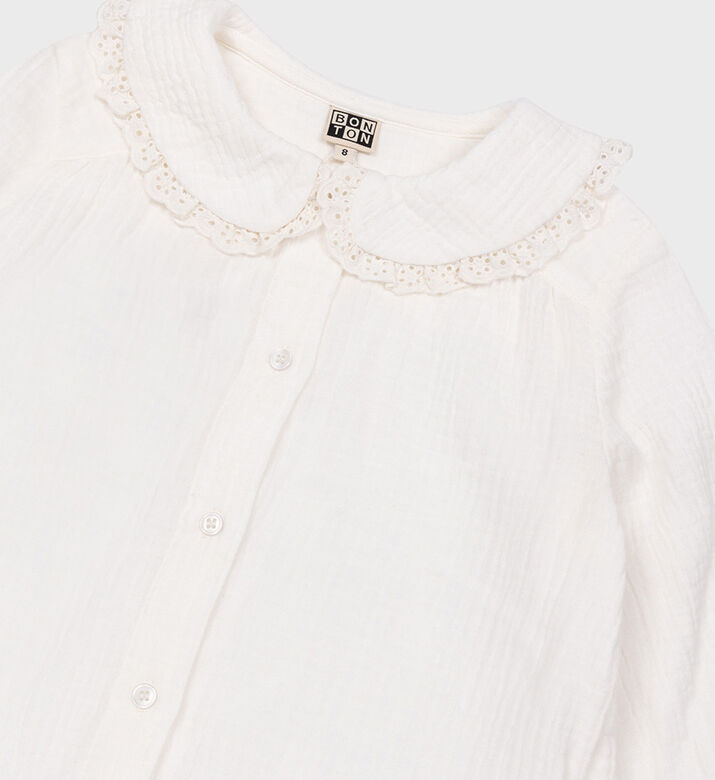 هورتنس بلوزة شاش مزدوجة