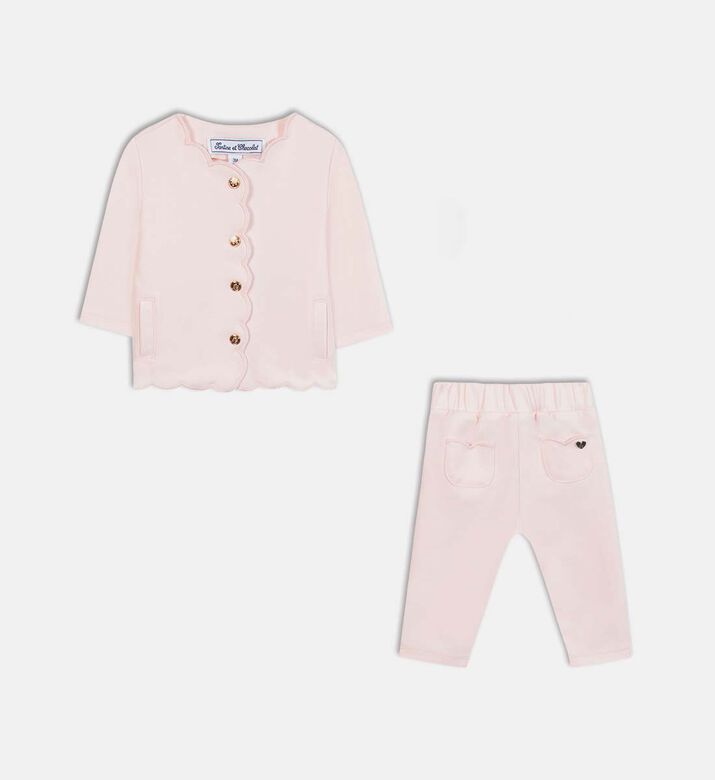 Button Closure Jogging Set