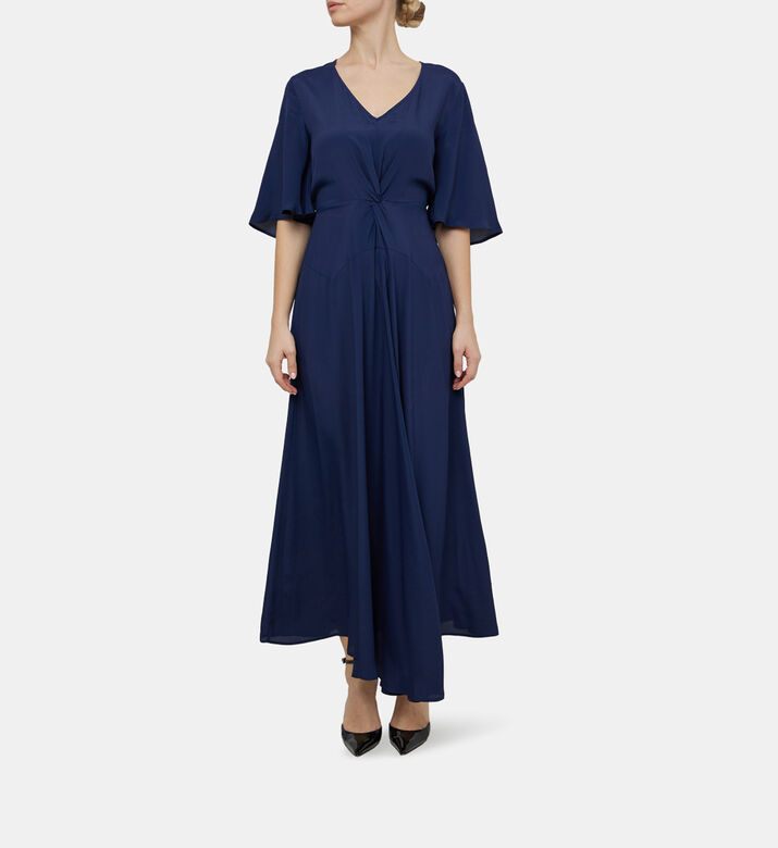 Silk Crepe Cut-out Midi Dress Silk Crepe Cut-out Midi Dress