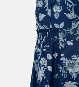 Full Skirt Sleeveless Midi Dress