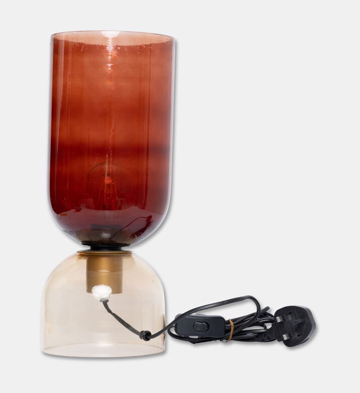 Home Deco and More Cosmo 3 Pin Table Lamp 15x38 Cm, Orange, Packshot View