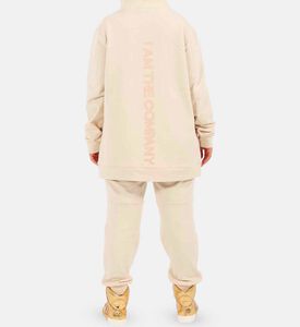 بنطال رياضي بقصّة مريحة وشعار جانبي للجنسين