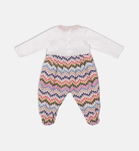 طقم قطن بطبعة متعرجة قطعتين