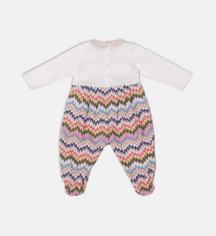 طقم قطن بطبعة متعرجة قطعتين