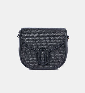 Small Woven Saddle Cross Body Bag
