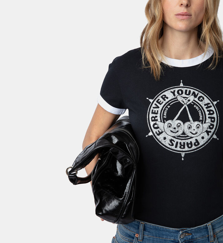 تيشيرت واك مرصع بشعار