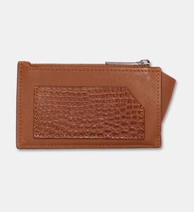Camille Fournet Alligator Calf Leather Wallet, Brown, Packshot View