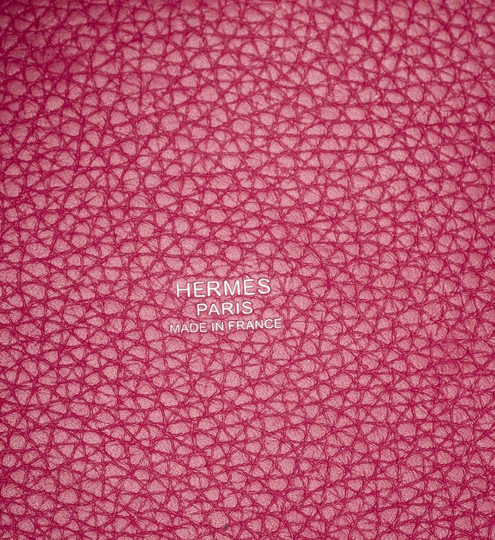 Leather Minimalist Top Handle Bucket Tote Bag Preowned