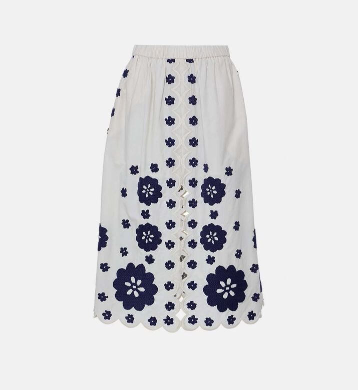 High-waisted Flared Midi Skirt High-waisted Flared Midi Skirt