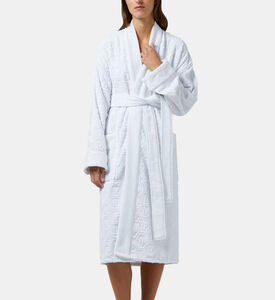 Philip Plein All-over Logo-print Bath Robe, White, S-m, Packshot View