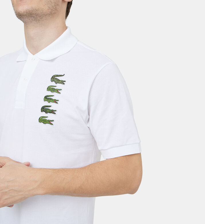 Croc Badge Pique Polo Shirt