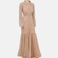Rhinestone Embellished Long Dress