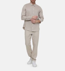 Vince Classic Long-sleeve Shirt, Grey, M, Model View