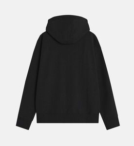 Casual Zip Fastening Hooded Sweater