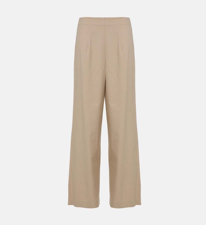 Pleated Front High-waisted Trousers