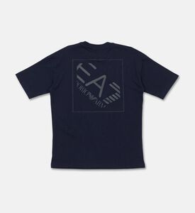 EA7 Cotton Classic Short-sleeve T-shirt, Blue, 10y, Packshot View