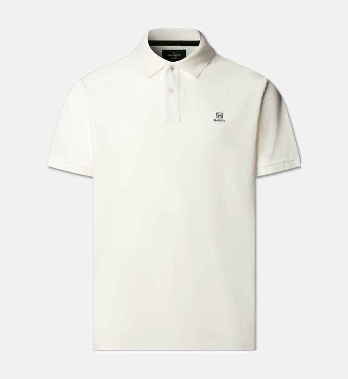Hackett London Polo Logo, Off-white, S, Packshot View