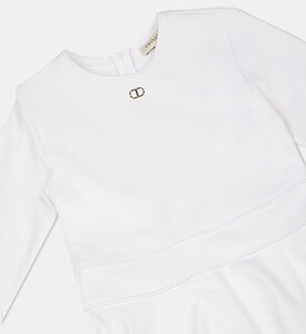 Floral-lace Flared Mini Dress Floral-lace Flared Mini Dress