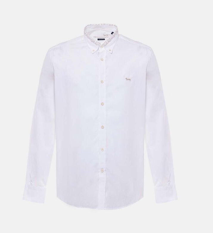 Contrasting Print Shirt