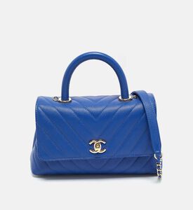 Chanel Chanel Chevron Caviar Leather Mini Coco Top Handle Bag Preowned, Packshot View Chanel Chanel Chevron Caviar Leather Mini Coco Top Handle Bag Preowned, Packshot View