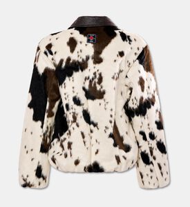 MSGM Faux Fur Printed Jacket, Packshot View