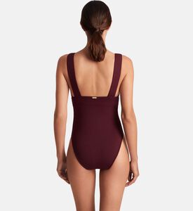 Low Back Squareneck One-piece Swimsuit