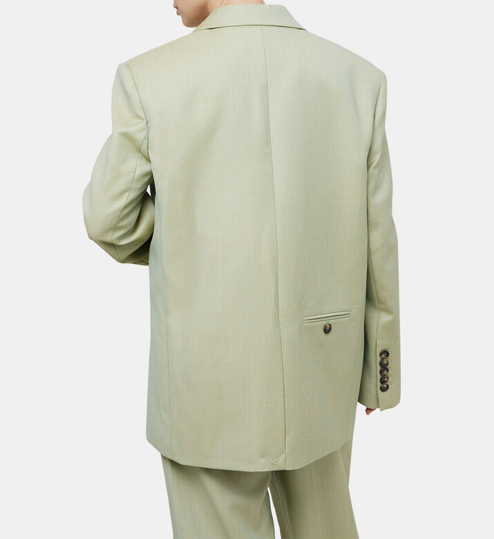Jacquard Wool Single-breasted Blazer Jacquard Wool Single-breasted Blazer