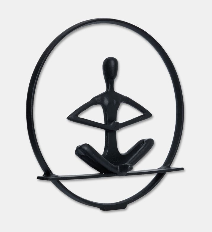 Home Deco and More Meditation Circle Marble Base Figurine, Packshot View