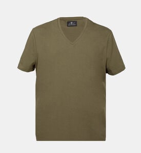 Cotton V-neck T-shirt Cotton V-neck T-shirt