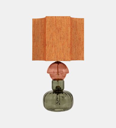 Rectangle Glass Table Lamp