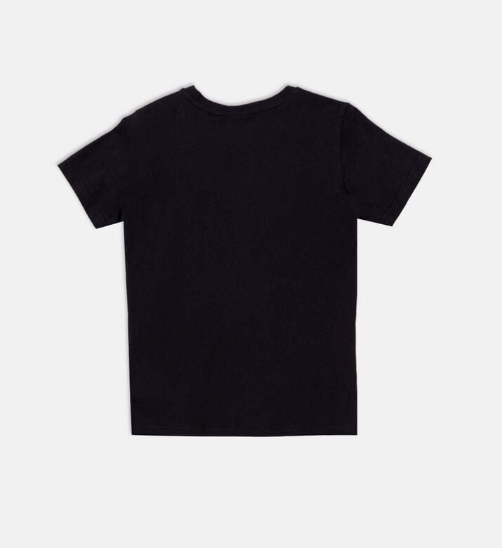 تيشيرت قطن جيرسيه بطبعة شعار