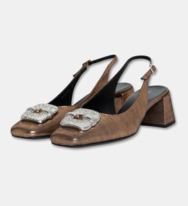 Baldinini Metallic Slingback Pumps, Packshot View