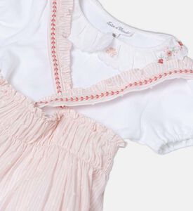 طقم مطرز بأزهار