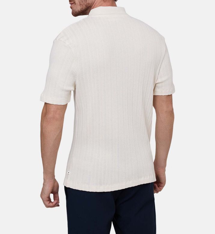 قميص بولو قصير الأكمام قطن عضوي