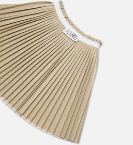 MM6 Elastic Waistband Pleated Skirt, Packshot View