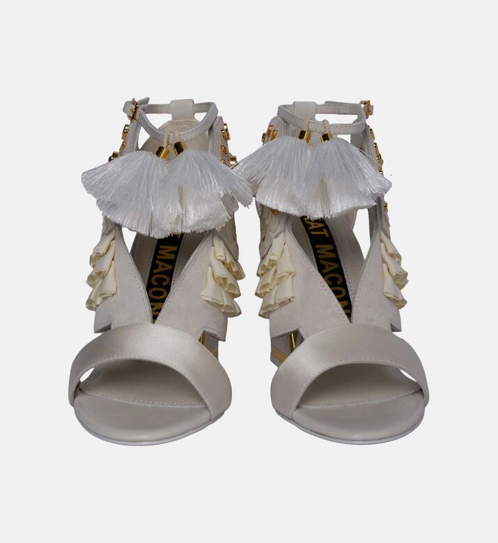 Aya Suede Gold Embellished Heels Aya Suede Gold Embellished Heels