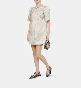 Metallic-effect Mini Dress