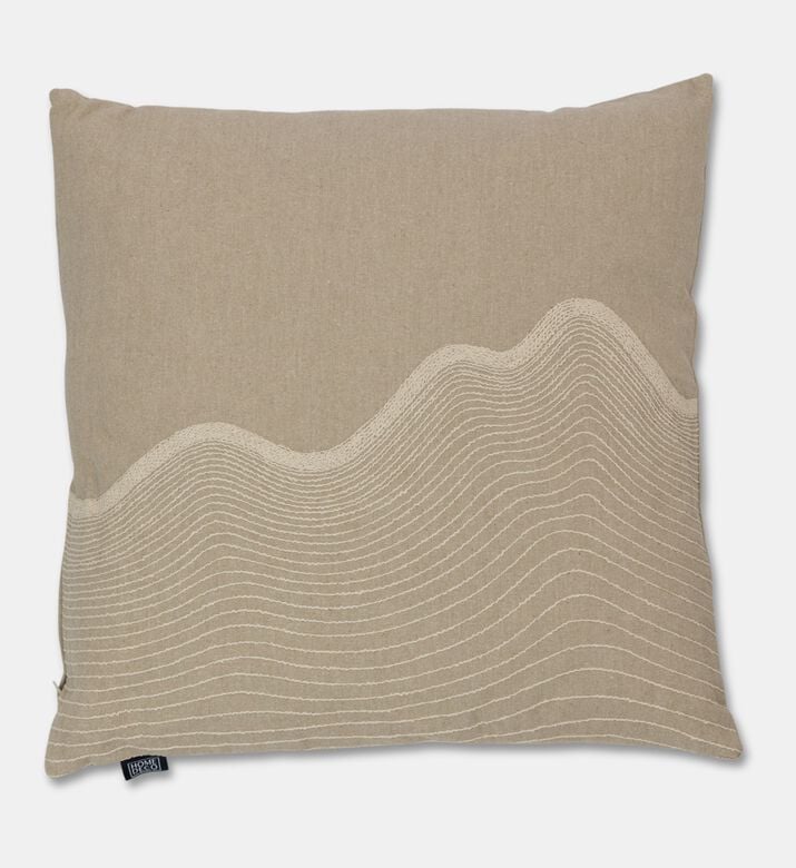 Home Deco and More Waves Applique Design Cushion, Packshot View