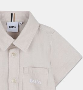 Boss Linen Button-down Shirt, Packshot View