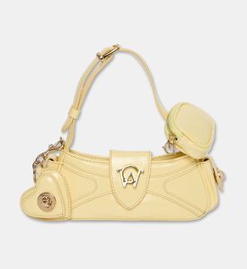 Manc Aurora Logo-detail Micro Shoulder Bag, Yellow, Packshot View