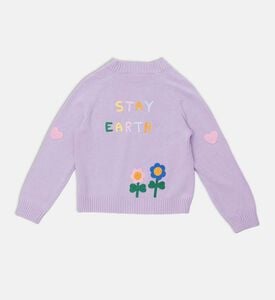 Knit Graphic Patches V-neck Cardigan Knit Graphic Patches V-neck Cardigan